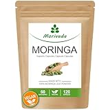 Moringa Kapseln 1200mg - 60 Tage Vorrat - Vegan - ohne chemische Zusätze -...