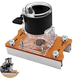 Oberfräse Grundplatte, 2 in 1 Holzfräser Werkzeug Schlitzhalterung Set,...