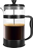 KICHLY French Press Kaffeemaschine- Tragbare Cafetière mit Dreifachfilter-...