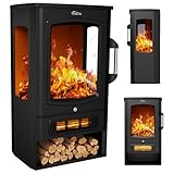 Tronitechnik® Elektrokamin elektrisch - Kaminfeuer mit LED Flammeneffekt,...