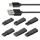 Leloco 7 Stück 5V USB Netzkabel Kabel, USB Ersatz Rasierer Ladegerät...
