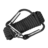 14 mm statisches Kletterseil mit 2 Stahlhaken, Outdoor-Kletterseil für...