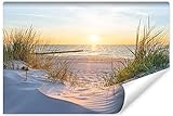 Muralo Fototapete Strand MEER Dünen Sonne Himmel Wasser Landschaft Natur...