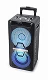 Muse DJ PA-Anlage mit Akku, 300 Watt, mit CD, Bluetooth und Licht-Effekten...