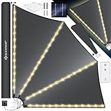 KESSER® Balkonfächer mit LED | klappbar mit Wandhalterung | 140x140cm |...