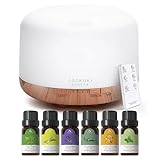 ASAKUKI 500mL Aroma Diffuser für ätherische öle, Enthält 6 ätherische...