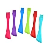 Milisten 2 Stück Backpinsel und Spachtel Hitzebeständig Dualer Kopf mit...