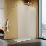 SUNXURY Walk In Duschwand 120x200cm Duschtrennwand aus 8mm Nano...
