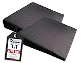 Tiga-Med 2 Stück Sitzkissen Anti-Rutsch Premium Sitzkeilkissen schwarz...