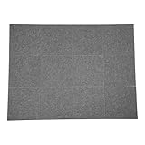 Grau Büro-Pinnwand, 12 Stück Wand-Pinnwände Polyesterfaser 30 * 30 cm...
