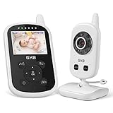 GHB Babyphone mit Kamera Video Baby Monitor 2,4 GHz Gegensprechfunktion ECO...