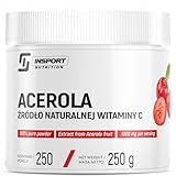 Acerola Pulver 250 g – 1000 mg pro Portion mit 25 % natürlichem...