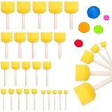 30PCS Schwammpinsel,Schaumstoffpinsel-5 Größen,Schaumpinsel,Schwammstupf...