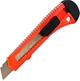 Cuttermesser 30 Stück Rot Cutter | 18mm Abbrechklinge | Teppichmesser mit...