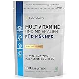 Multivitamin Tabletten Männer | 6 Monate Vorrat - 180 Vegane Tabletten |...