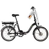 SAXONETTE E Bike Klapprad 20 Zoll mit Nabenmotor Rücktrittbremse und...