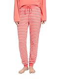 ESPRIT Damen Y/D Stripe Cotton Sus Long Pant Pyjamaunterteil, Coral 3, 38