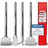 SCHWABENBACH® SDS MAX Meißel Set 4tlg. 280mm – 2 x Flachmeißel 25mm &...