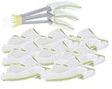 PEARL Jalousienbürste: 9er-Set Mikrofaser-Ersatzbezug für...