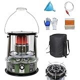 9000 BTU Petroleum Heizung Innenraum Docht-Heizung 4,6L Tank 20 Stunden...