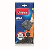 Vileda Glitzi Power Inox, Stahlschwamm gegen hartnäckige Verschmutzungen,...