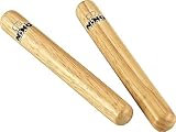 Nino Percussion Wood Claves Instrumente - 1 Paar kleine Klanghölzer für...