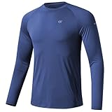 Huayuzh Herren UV-Schutz Rashguard UV Shirt UPF 50+ Langarmshirt Schwimm...