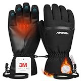 ATERCEL Skihandschuhe 3M Thinsulate Wasserdicht Touchscreen Warme Winter...