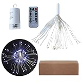 Duroecsain Lichterkette mit Kabel, batteriebetrieben, LED-Lichterkette für...