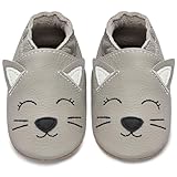 IceUnicorn Krabbelschuhe Baby Lauflernschuhe Jungen Weiche Leder Babyschuhe...