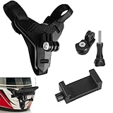 SNSYGN Action Kamera Helm Mount, Einstellbarer Motorradhelm Kinnhalterung...