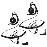 HYS 3,5mm Klinke, G-Form, weicher Ohrbügel, Hören/Empfangen, Security...