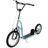 HOMCOM Kinderroller Scooter Tretroller mit verstellbarem Lenker, großen...