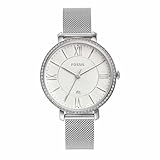 Fossil Damenuhren Jacqueline, Quarzwerk, 36mm Silbernes Edelstahlgehäuse...