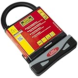 BURG-WÄCHTER Langbügelschloss mit Halterung, Fahrradschloss mit 2...