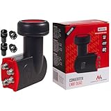 Maclean MCTV-591 Quad LNB Red Point LNBF Digitaler Empfangskopf Konverter...