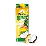 Pfanner Ananas Kokos Getränk (1 x 2 l) – Ananas und Kokoswasser –...