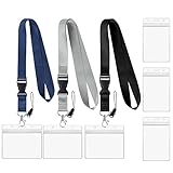 Vicloon Schlüsselband Umhängeband, 3 Neck Lanyard und 6 Ausweishülle,...