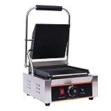 Kochplatte Kontaktgrill Grill Profi 1800W Elektro Grillplatte Single...