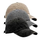 3 Stück Baseball Cap für Herren und Damen, Unisex Athletic Kappe...