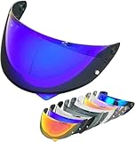 WYHHL Motorrad Helmvisier für HJC C10, Beschlagfrei UV Schutz Helmvisier...