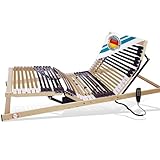 Matratzen Perfekt Elektrischer Lattenrost 140x200 cm 42 Leisten 7 Zonen 8,5...
