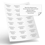 Personalisierte selbstklebende Adressaufkleber XL 70x35mm bis 7 Zeilen, ab...