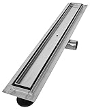 VILSTEIN Duschrinne 80cm | Befliesbar | Edelstahl Bodenablauf Komplettset |...