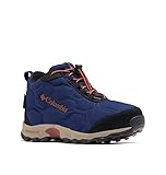 Columbia Firecamp Mid 2 WP wasserdichte Wanderstiefel für Kinder, Blau...