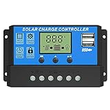 ALLPOWERS 30A 12V/24V Solar Laderegler Solar Ladegerät Controller...