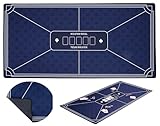 Engelhart - 320993 – Pokermatte blau – rutschfeste Spielfläche 120 cm...