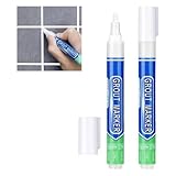 MOLZINY 2 Stück Fugenstift Weiß Fugenfarbe Wasserdicht Reparaturstift...