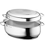 WMF Bräter mit Deckel backofengeeignet, 8,5l, Bräter Induktion, Cromargan...