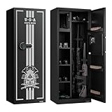 VEVOR Gewehrschrank Langwaffenschrank für Gewehre & Pistolen, feuerfester...